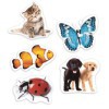 Maxi puzzle XXL les animaux, 3 ou 4 pièces, chat, papillon, poisson clown, coccinelle, chiots