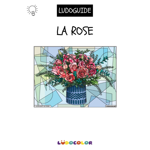 Tableau velours - Le bouquet de Roses Ludoguide