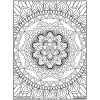Tableau velours - Le Mandala Floral visuel noir et blanc