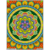 Tableau velours - Le Mandala Floral visuel remplis