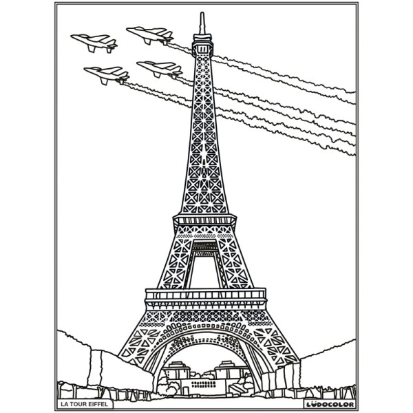 Tableau de velours - La Tour Eiffel  visuel noir et blanc