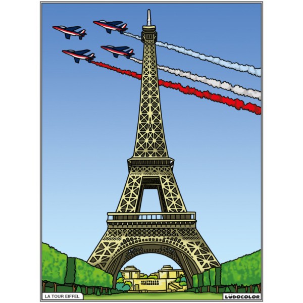 Tableau de velours - La Tour Eiffel