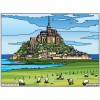 Tableau de velours - Le Mont Saint-Michel visuel remplis