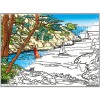 Tableau de velours - Les Calanques visuel semi remplis