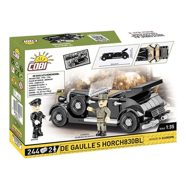 Horch 830BL de De Gaulle - COBI visuel packaging 2