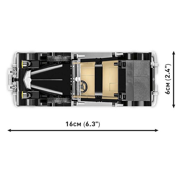 Horch 830BL de De Gaulle - COBI visuel dimensions