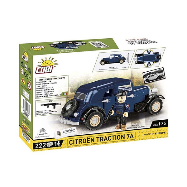 Citroën 1934 Traction Avant 7A - COBI visuel packaging 2