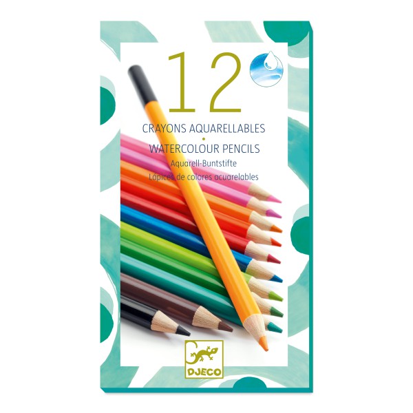 24 Crayons Aquarellables boite