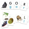 Photos formations de mots, exemple de formation du mot gorille avec l'image, Lion, Luge, Kiwi, Plante
