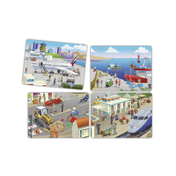 Set Puzzles coopératifs - La ville (4 unités)