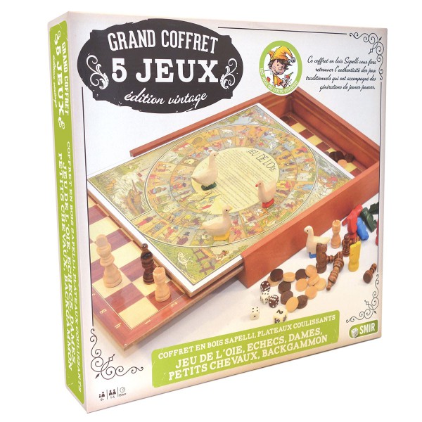 Boite 5 jeux vintages