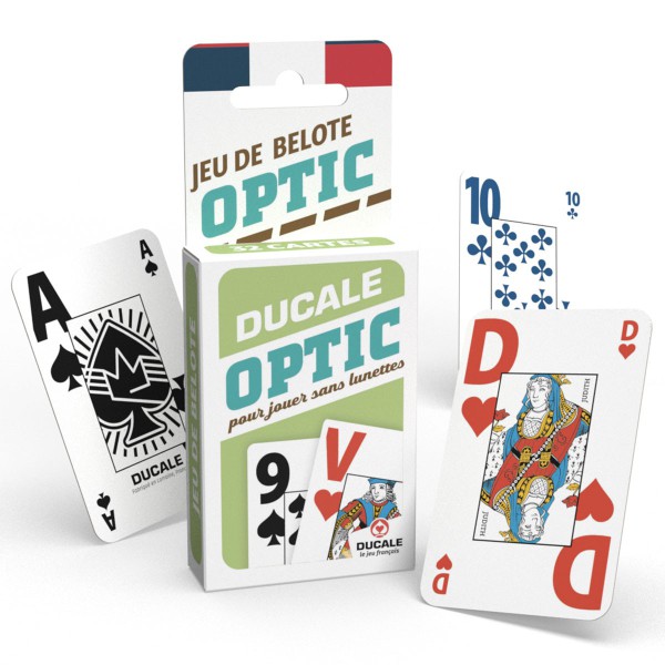 Boite jeu de Belote optic