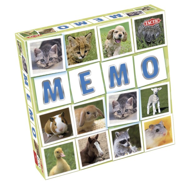 Mémory bébé animaux, boite du jeu