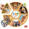 Découvre les continents du monde, Afrique, Eléphants, Plats oriental, Zèbres, Africains, Pyramide, Dé du jeu