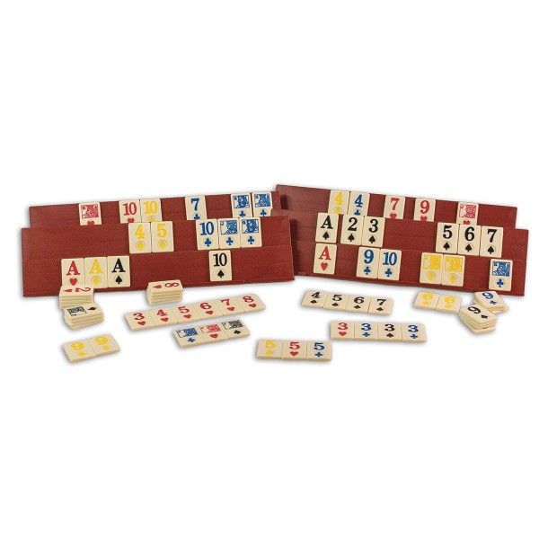 Rummy, 2 chevalets et jetons