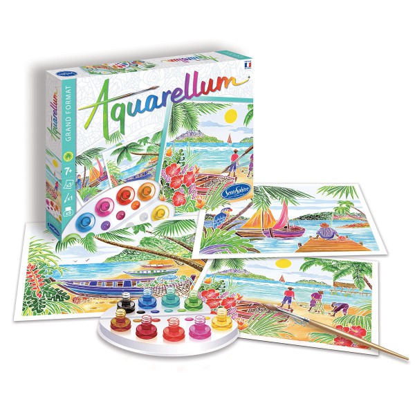 Aquarellum Grand modèle Paysages tropicaux