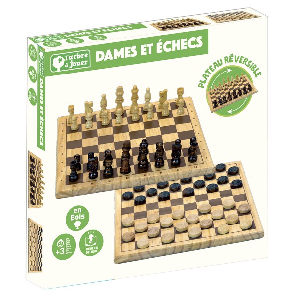 Dames et échecs, boite du jeu