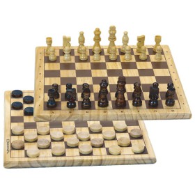 Dames et échecs, plateau échecs et dames