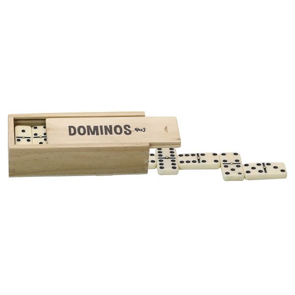 Domino avec pivot, boite du jeu ouvert