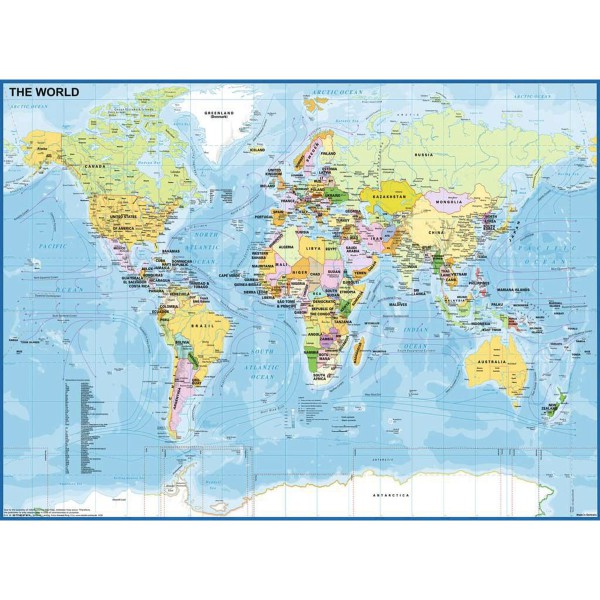 Carte du monde, Puzzle 200pXXL