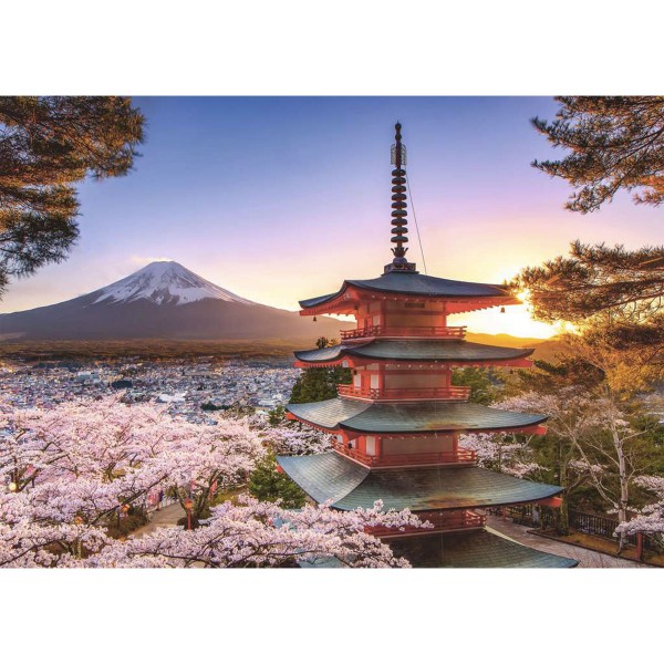 Cerisiers en Fleurs, Mont Fuji, Puzzle 1000p