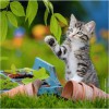 Chatons tigrés 3x49p, 1 puzzle, 1 chaton