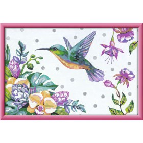 Colibri et fleurs exotiques Créatif XXL, produit fini