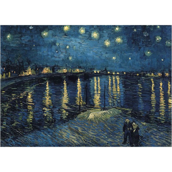 La nuit étoilée sur le rhône, Van Gogh 1000p