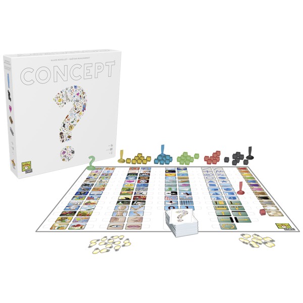 Concept, boite du jeu, éléments du jeu