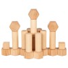 Jeu de construction en bois ciré à l'huile de noix, nature exemple de construction 2
