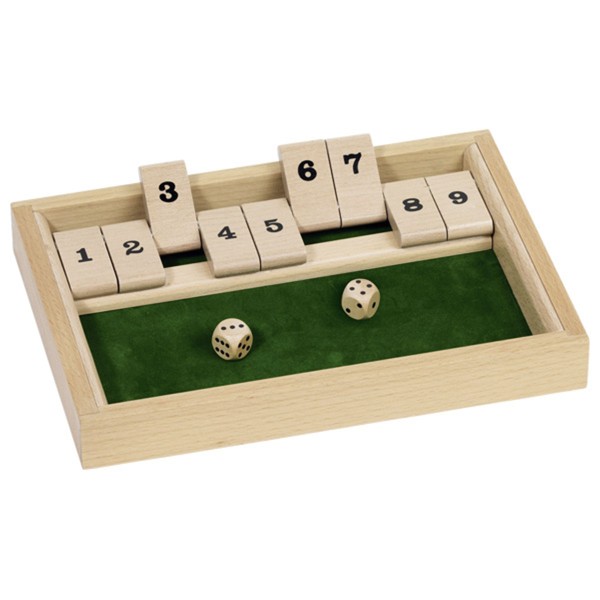 Shut the box jeu de dés 