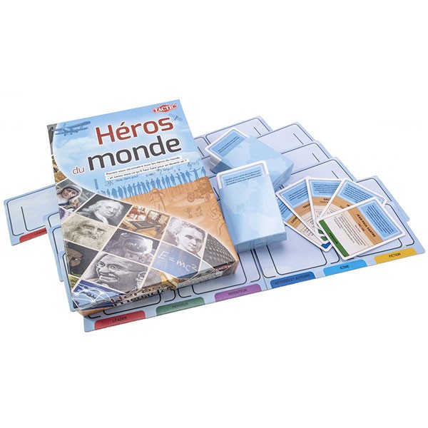 Héros du monde boite du jeu + cartes + plateau