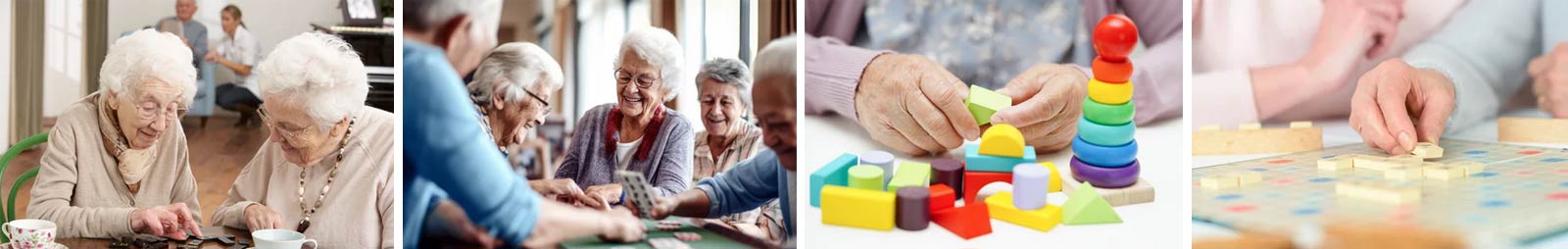 seniors qui jouent aux jeux de société